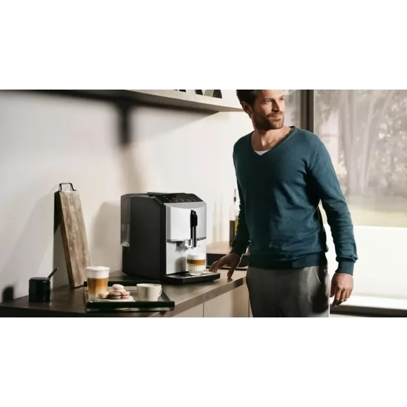 Siemens TF303E01 EQ300 espressomasin (hõbedane; 1300W)