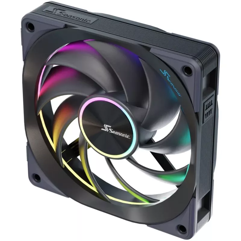 Ventilaator Seasonic MagFlow ARGB 12 cm 2000 RPM Must