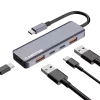 Canyon DS-18 - USB-C jaotur - 5 porti - 1x USB-C 5V alalisvoolu laadimine - 2x USB-C - 10Gbps - 2x USB 3.2