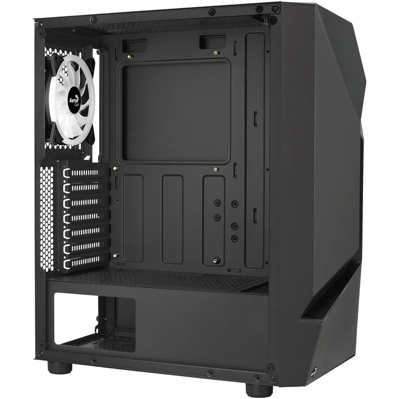 Aerocool Scape-G-BK-v2 Midi-Tower, Tempered Glass, FRGB - must