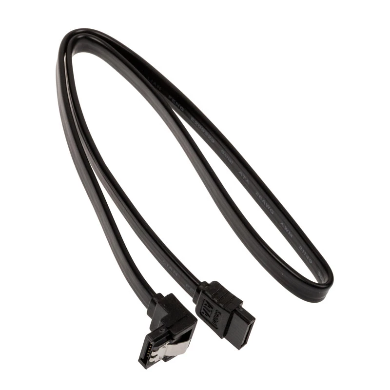 SATA-kaabel Akasa Proslim 90° 50 cm — täisnurkne SATA andmekaabel, 50 cm