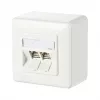 METZ CONNECT BTR C6A moodul 2 porti 180° M AP - ühenduspistikupesa, pinnapajaldatav - RJ-45 X 2 - puhasvalge, RAL 9010 (130B11D20002-E)