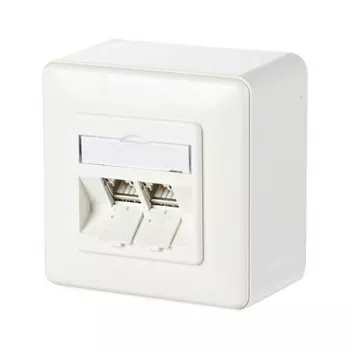 METZ CONNECT BTR C6A moodul 2 porti 180° M AP - ühenduspistikupesa, pinnapajaldatav - RJ-45 X 2 - puhasvalge, RAL 9010 (130B11D20002-E)