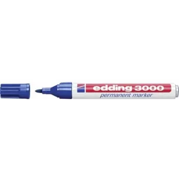 Püsiv marker Edding 3000 sinine 10 tk