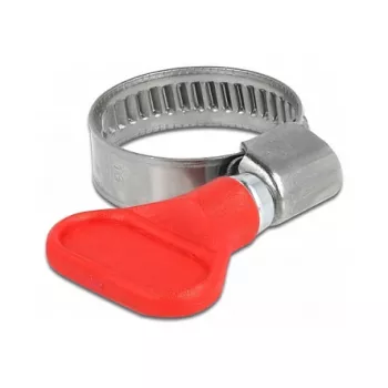 Butterfly Clamp DeLOCK 400 SS 16 - 25 mm 5 tk punane