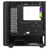 PC kuubikujuline korpus SAVIO Noctis Glass RGB — must, ATX/Micro-ATX, 210×410×450 mm, 3×120 mm esiventilaatorid