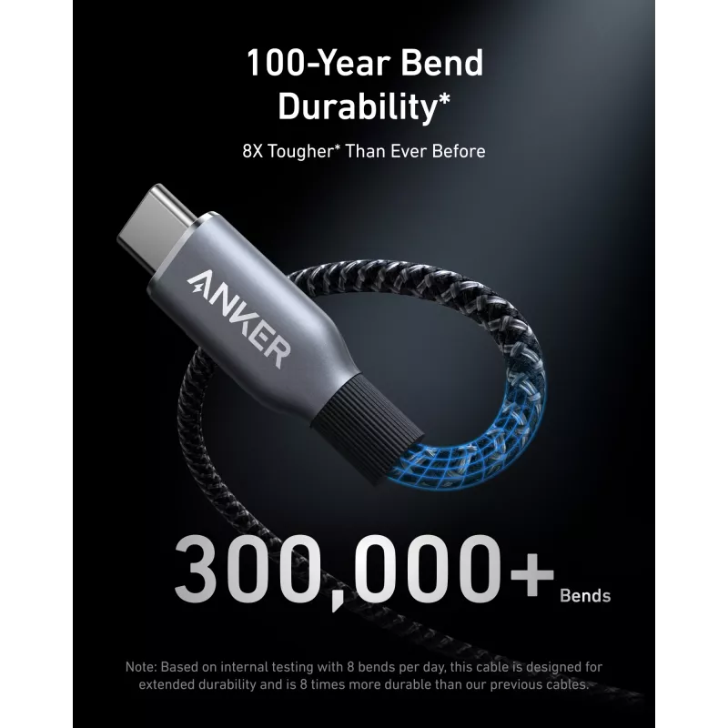 Anker Innovations Prime USB-C kaabel 90cm 240W Upcycled-Braided - Kaabel - Digitaal/Andmed (A88E2011)
