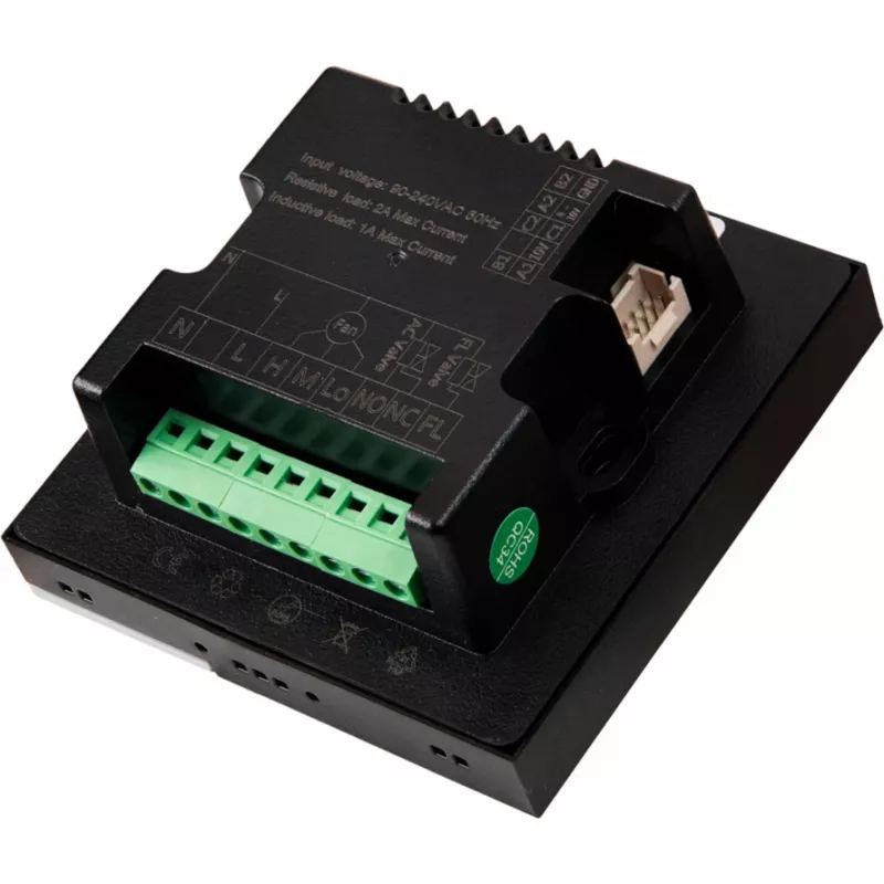 Smart HVAC-termostaat Shelly LinkedGo Must — digitaalne Wi‑Fi (802.11b/g/n), 87×87×35 mm