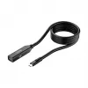 Pikenduskaabel Unitek U1335ABK01 USB-C isane emasele, 10 Gbps, 5 m, must