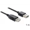 USB-kaabel DeLOCK EASY-USB 2.0-A 1 m must