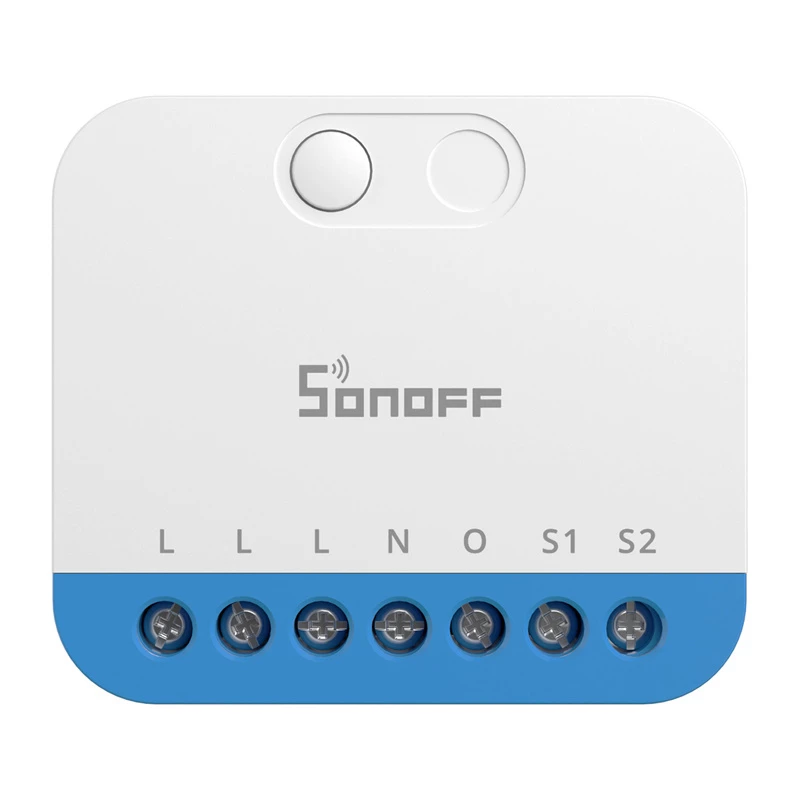 Seinale paigaldatav Sonoff MINI-ZBDIM Zigbee nutikas minikontroller/hämardi valgustusele — kompaktne sisemoodul