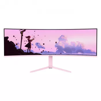 Kumer monitor Arozzi Nova 49” (124,5 cm) Dual QHD 5120×1440 LED VA 32:9 4 ms Roosa