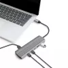 LogiLink USB 3.2 Gen2 jaotur 4+1 pordiga 2x USB-A 2x USB-C PD 100W alumiinium