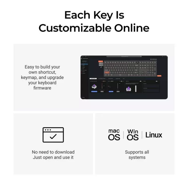 Mehaaniline klaviatuur Keychron Q6 HE QMK Gateron Double‑Rail magnetstabilisaatoritega