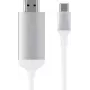 Videokaabli adapter Satechi ST-CHDMIS — USB USB-C-lt HDMI-le, 1,8 m, hõbedane