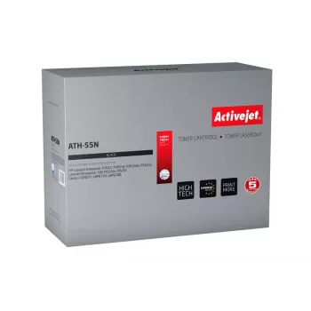 Activejet ATH-55N tooner (asendus HP 55A CE255A, Canon CRG-724; Supreme; 6000 lehekülge; must)