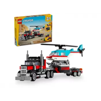 LEGO Creator 2-in-1 lameveoauto koos helikopteriga komplekt 31146, ümberehitatav mudel lastele