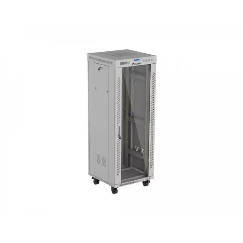 LANBERG 19-tolline 32U seisev rack-kapp 600×600 mm hall perforeeritud uste ja LCD-ga (lame Pack)