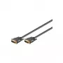 Wentronic Goobay - DVI-kaabel - Dual Link - DVI-I (M) - DVI-I (M) - 10,0 m - pöidlukustuskruvid - must (69208)