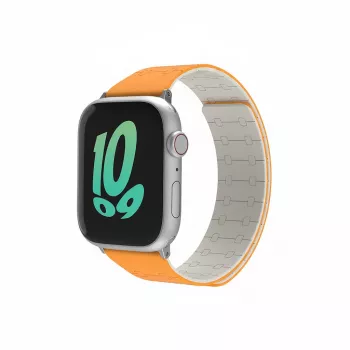 Käepael GUAN Premium Pro Apple Watchile 44/45/42/49/46 mm — oranž/valge