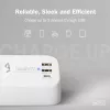 Pistikupesadega pikendusjuhe DIGITUS 3-ooline, 2×USB-A ja 1×USB-C, 3 vahelduvvoolu pistikupesa tüüp E/F, 1,5 m kaabel, valge
