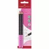FABER-CASTELL pliiats Jumbo Grip Two Tone 2xBS BK