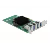 DeLOCK PCI Express x4 kaart 4 x välise USB 3.0 neljakanalilisele - madala profiiliga vormitegur