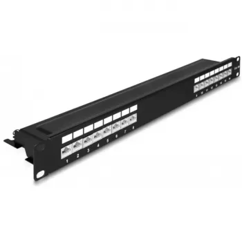 DeLOCK 66876 patch paneel 1U Cat6a must metall