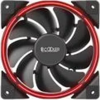 120mm PCCOOLER CORONA-RED korpuse ventilaator, 1000–1800 p/min, punane LED