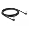 DeLOCK RJ45 võrgukaabel Cat.6A S/FTP õhuke 90° allapoole 3m must