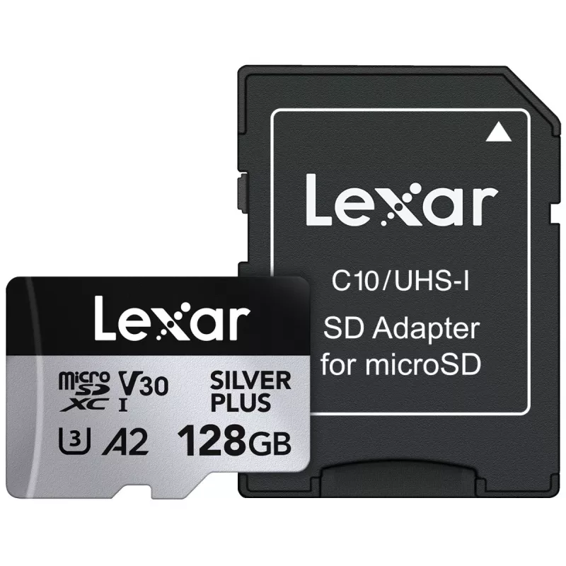 Flash Memory Lexar 128GB UHS-I MicroSDXC Professional SILVER PLUS