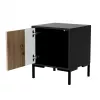 Öölaud Cama Meble MERCI 44x40x52,5 cm, must ja tamm, MDF/puitlaastplaat, 2 tk pakend