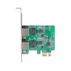 DeLOCK PCI Express x1 kaart 2 x RJ45 2,5 Gigabit LAN RTL8125 juhtmega Ethernet