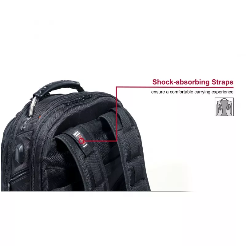 Wenger IBEX Deluxe - sülearvuti seljakott - 43,2 cm - 35,60 cm (14 inch) - 40,6 cm (16 inch) - must (606493)