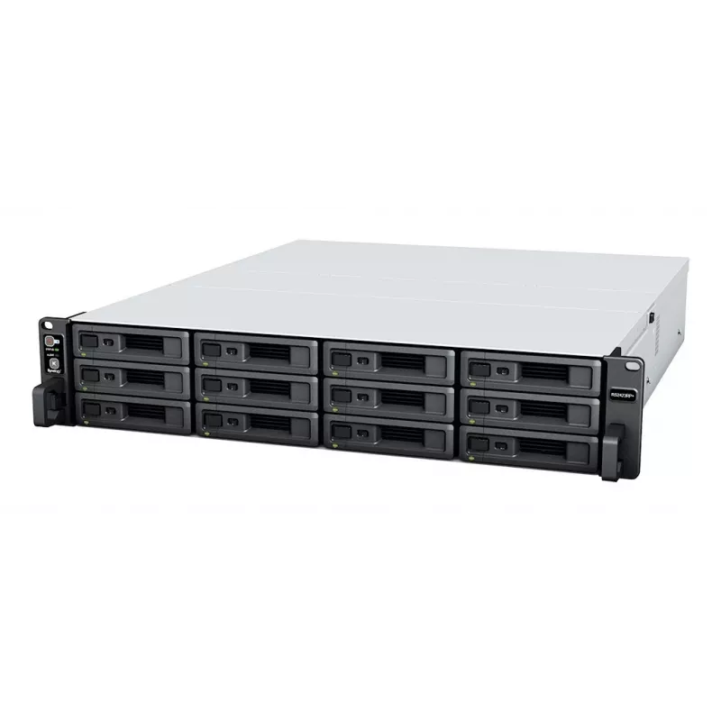 Synology RackStation RS2423+ NAS/salvestusserver Rack (2U) Ryzen Embedded V1780B 8 GB DDR4 0 TB DiskStation Manager Must, Hall