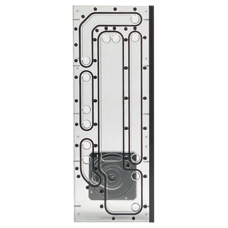 Stealkey Customs SK-Crossflow Lian Li - O11D XL Evo jaoturplaat D5/DDC - akrüül