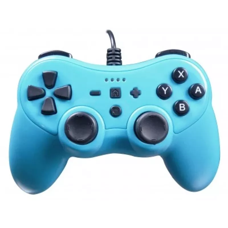 Juhtmega kontroller SUBSONIC SA5488-1 Neoonsinine — Nintendo Switchile, juhtmega ühendus