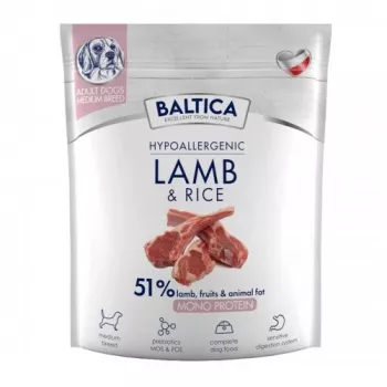 BALTICA Nutraceutic Hüpoallergeenne M Lamb riisiga - kuiv koeratoit - 1kg
