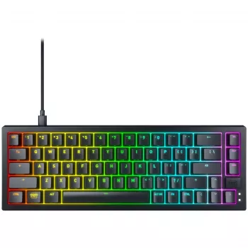 CHERRY K5V2 kompaktne klaviatuur mängimiseks USB QWERTY inglise must 67 klahvi RGB LED