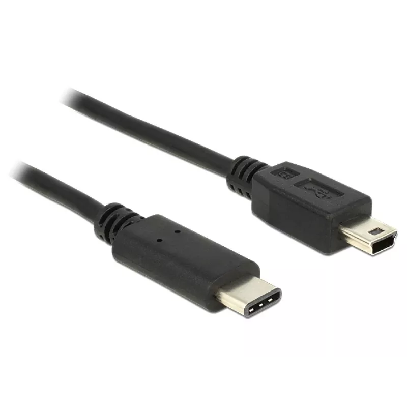 USB-kaabel DeLOCK 83603 USB 2.0 1m USB C Mini-USB B Must