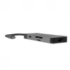 USB Type‑C jaotur roheline Cell HUBGC01 — 7 porti: 3×USB‑A 3.2 Gen 1, 1×USB‑C 3.2 Gen 1, HDMI, microSD+SD mälukaardilugeja — hõbedane
