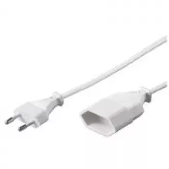 Wentronic Goobay Euro Verlängerung, 3 m, Weiß - Eurostecker (Typ C, CEE 7/16) > Eurobuchse (Typ C, CEE 7/16) (50507)
