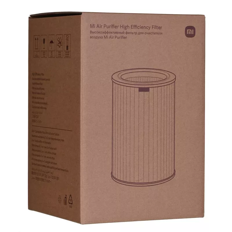 Õhupuhasti HEPA asendusfilter Xiaomi SCG4021GL, 360° kolmekihiline, CADR 380 m³/h, 200×200×293 mm