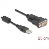 DeLOCK adapter USB 2.0 Type-A jadaporti RS-232 D-Sub 9 pin isane 0,25 m