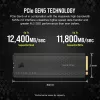 CORSAIR MP700 PRO - SSD - 1TB - sisemine - M.2 2280 - PCI Express 5,0 x4 (NVMe) - 256-bitine AES (CSSD-F1000GBMP700PRO)