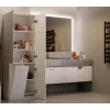 Vannitoakapp Nel DD 1K Korv Cashmere Värvi Pikad Uksed