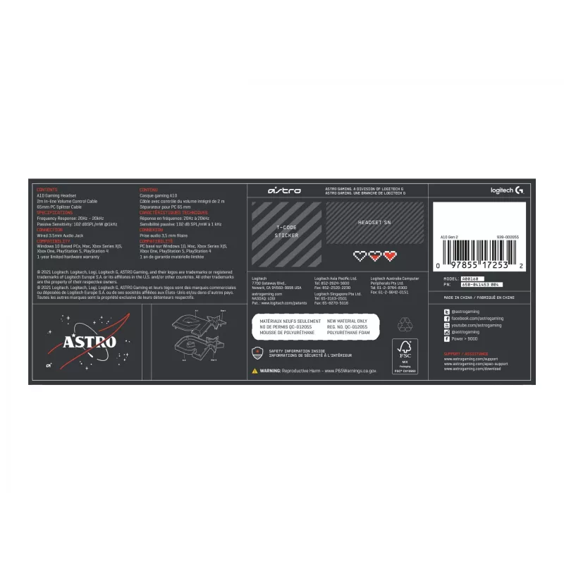 Peakomplekt ASTRO Gaming A10