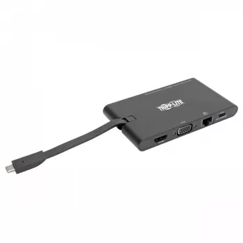 USB-C dokk - 4K HDMI, VGA, USB 3.2 Gen 1, USB-A/C jaotur, Gigabit Ethernet, mälukaardipesad, 100 W PD-laadimine