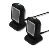 Fikseeritud 1D/2D vöötkoodiluger QOLTEC 50864, LED-andur, USB-juhtmega, must, 145×85×80 mm