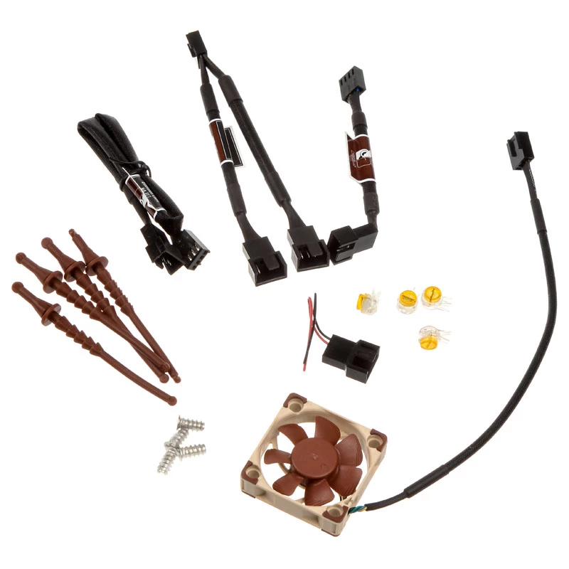 Ventilaator Noctua NF-A4x10 PWM 40x10 mm, 12 V, PWM, 1000–5000 RPM, 8,9 m³/h, SSO-laager, punane/beež